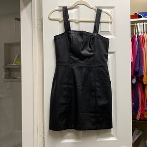 Abercrombie and Fitch new black Pleather dress with tags still attached.